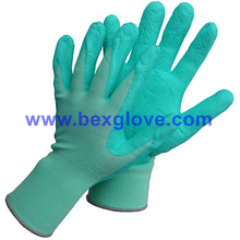 13 Guage Polyester Latex Handschuh